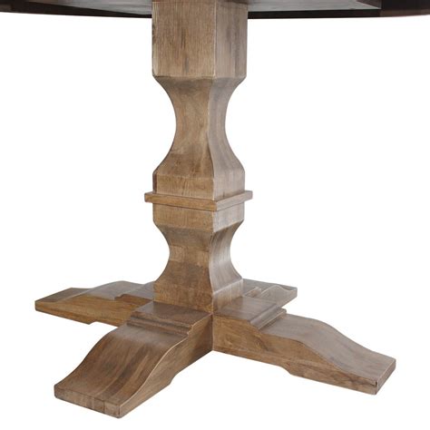 Shop French Provincial Oak Extendable Round Pedestal Dining Table