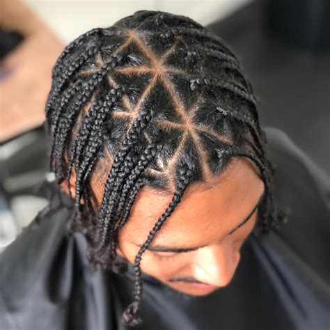 Singles Box Braids Men Short Hair