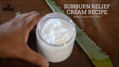 Sunburn Relief Cream Recipe The Best Way To Treat A Sunburn Youtube