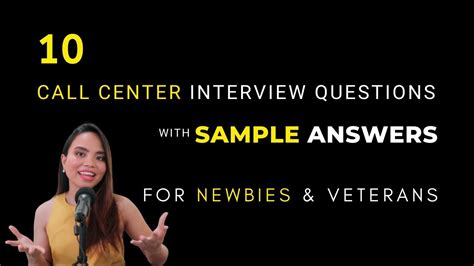 Call Center Interview Questions And Answers For Beginners Youtube