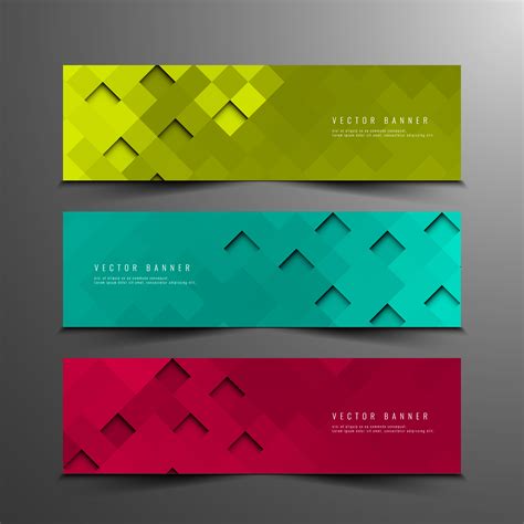 Abstract Modern Banners Set 253833 Vector Art At Vecteezy