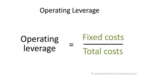 Find out more about what a leverage ratio is and how it's for banks and businesses alike, leverage ratios are useful indicators of how their assets are therefore, the leverage ratio formula could be written in several ways, depending on what's being. Operating Leverage Ratio Analysis | Double Entry Bookkeeping