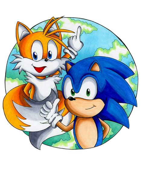 Sonic And Tails Original Sonic Sonic Birthday Marker Paper