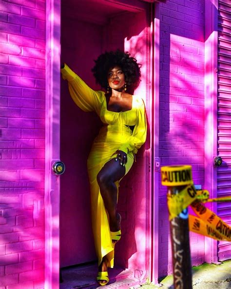 Cynthia Andrew On Instagram “caution 🚧⚠️” Yellow Outfit Red Outfit Silvia Braz Dark Skin