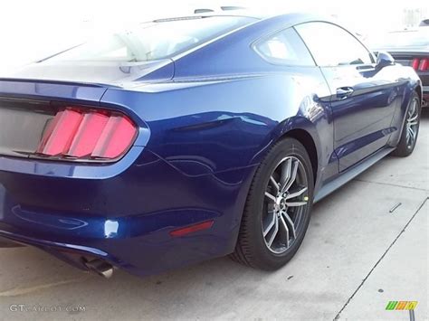 2016 Deep Impact Blue Metallic Ford Mustang Ecoboost Coupe 114243286