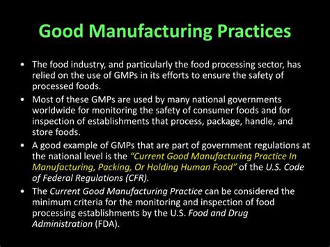 Ppt Good Practices In Food Industries Powerpoint Presentation Id