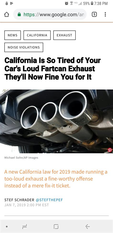 California's new exhaust laws (merged threads) - ClubLexus - Lexus