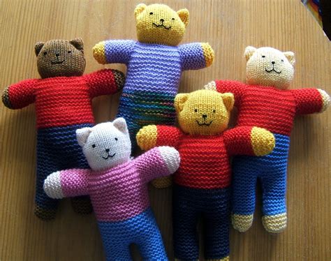 Aussie Knitting Threads The Ready Teddy Teddy Bear Knitting Pattern Knitted Teddy Bear