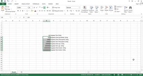 Excel Formula To Convert Number To Words In Rupees Lakhs Crores