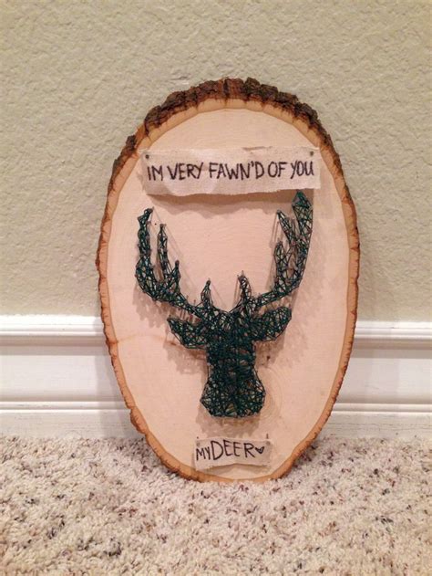 Wood Deer Head String Art Diy Diy Pinterest