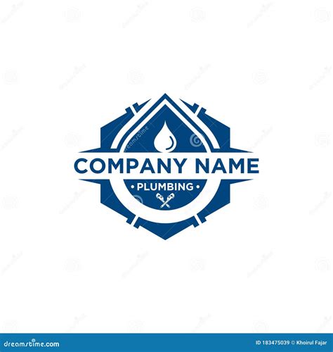 Plumbing Logo Template With Retro Or Vintage Style Vector Illustration