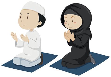 Muslim Praying Clip Art Vector Images And Illustrations Istock