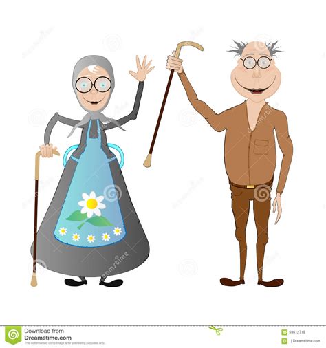 Happy Old Age Stock Vector Illustration Of Creative 59612719