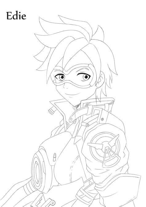 Tracer Lineart By Ediiee On Deviantart