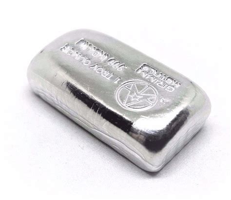1 Troy Ounce 999 Fine Indium Bullion Bar Grimm Metals