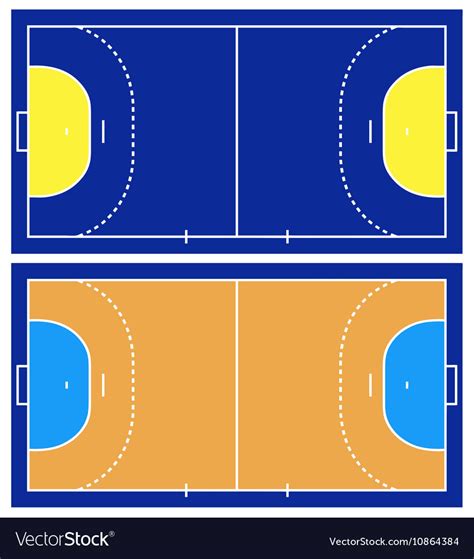 Desenho De Quadra De Handebol