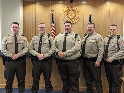 Sheriffs Office Welcomes Five New Deputies 06202022 Press Releases Tom Green County Tx