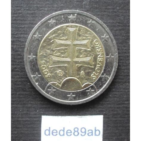 Piece De 2 Euros Rare Slovenie Pièce De 2euro Slovensko De 2009 Très