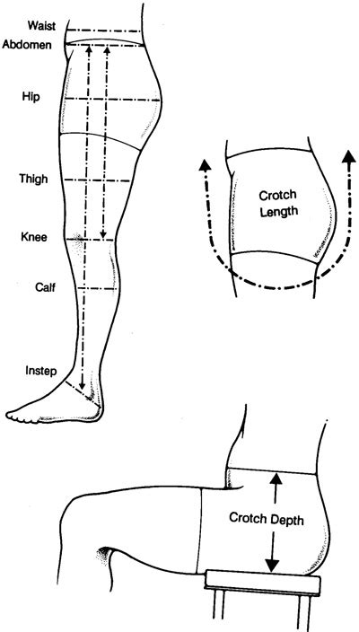 Ankle, calf thigh highs : NMSU: Measurements for Fitting Pants