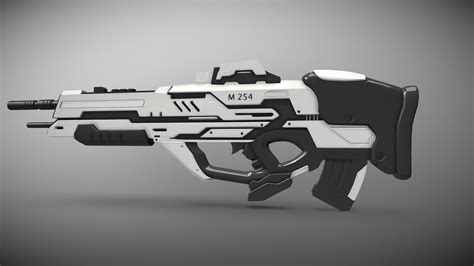 Sci Fi M254 Gun High Poly Download Free 3d Model By Karan Sahu