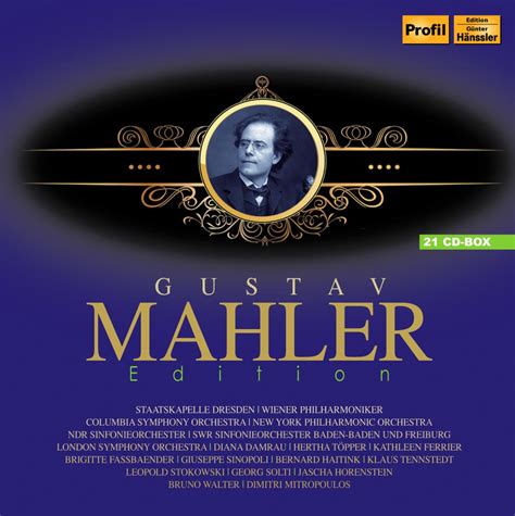 Mahler Gustav Mahler Edition 21 Cd Musik