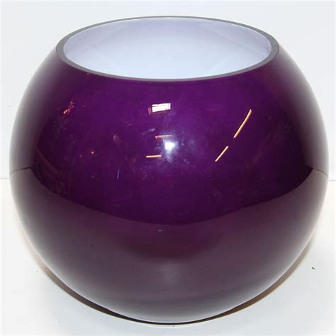 Globe Bowl Purple Glass Vase Ten And A Half Thousand Things