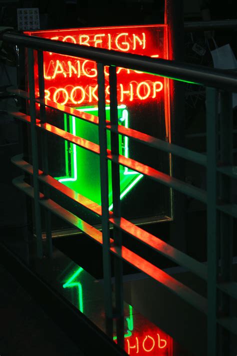 Sign Bookstores Neon Signage Melbourne Australia Sandycritchley