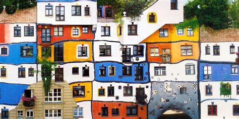 The hundertwasserhaus is actually made up of 52 apartments, 16 terraces and the hundertwasserhaus was designed to reject traditional and conventional standards in. La Vienna di Hundertwasser | best5.it