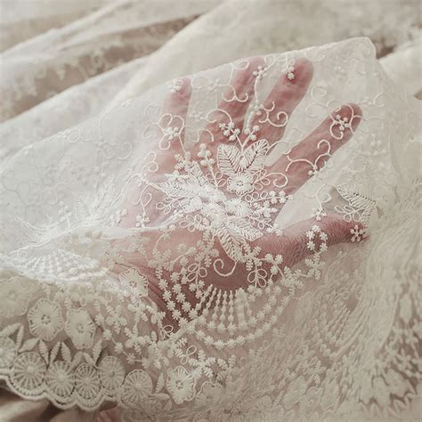 Delicate Embroidery Floral Lace By Yard Wedding Gown Lace Etsy Australia