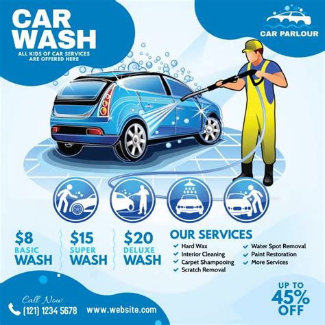Car Washing Service Ad Template Postermywall