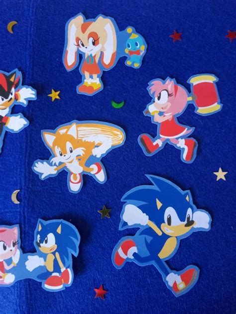 Sonic The Hedgehog Stickers Pack Etsy