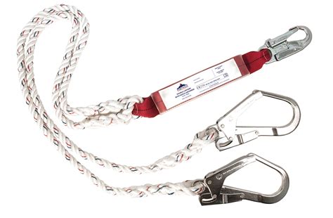 Northrock Safety Double Lanyard With Shock Absorber Singapore Safety