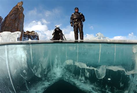See The World As Seals Do With A Dive Under Lake Baikals Ice Photos