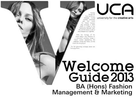Guide Ba Hons Fashion Management Uca Community