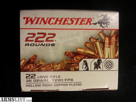 Armslist For Sale 22lr 222 Round Box Winchester