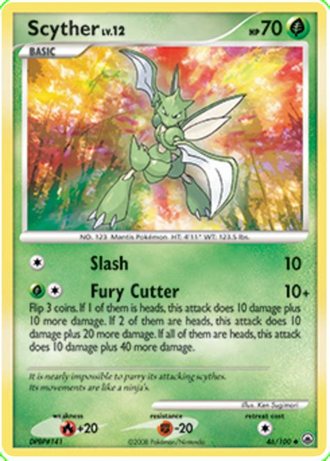 Scyther Majestic Dawn 46 Pokemon Card