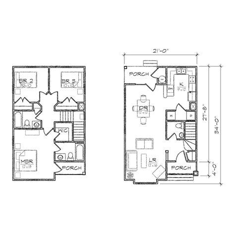 Browse our large selection of house plans to find your dream home. Madison I floor plan | Narrow lot house plans, Beach house plans, L shaped house plans