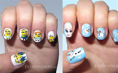 20 Cute Cartoon Inspired Nail Art Designs Fashionisers©