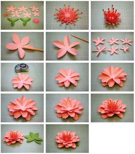 Flores De Papel Para Decorar El Interior De Vuestra Casa 3d Paper