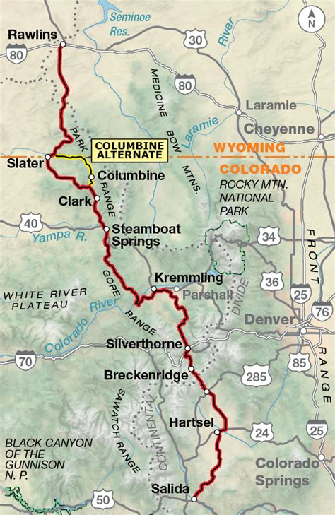 Continental Divide Trail Map New Mexico