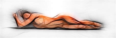 Abstract Fractal Nude Art To Ratio Signed Chris Maher