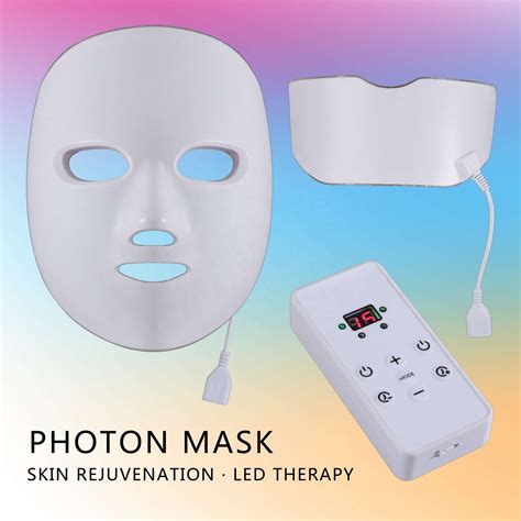 7 Color Light Therapy Face Led Mask Mascara Facial Led Face Mask Lm04