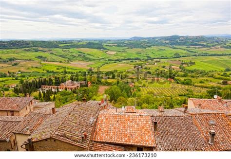 View Val Dorcia Valley Observation Deck Stock Photo 236173210