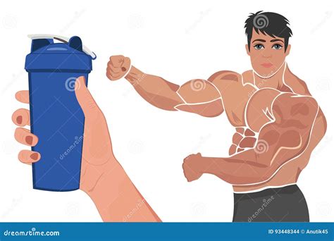 Muscle Bodybuilder Vector Illustration Cartoondealer Hot Sex Picture