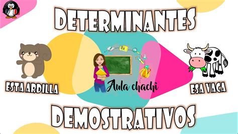 Determinantes Demostrativos Aula Chachi Vídeos Educativos Para Niños Youtube