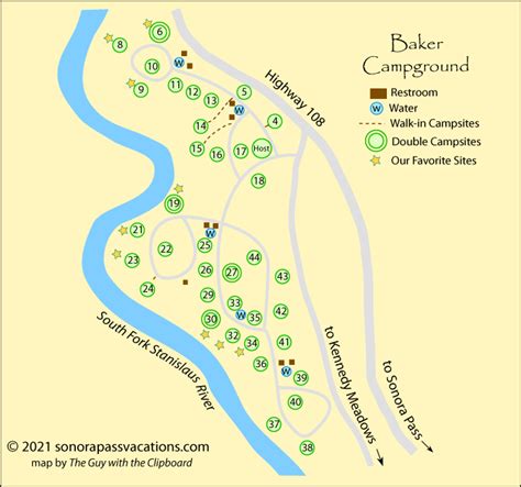 Baker Campgrund Map