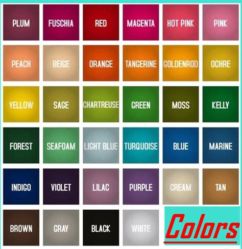 Ingilizcede Renkler Colours Colors In English 3ders Korsot Park