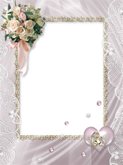Beautiful Soft Transparent Wedding Photo Frame Engagement Invitation