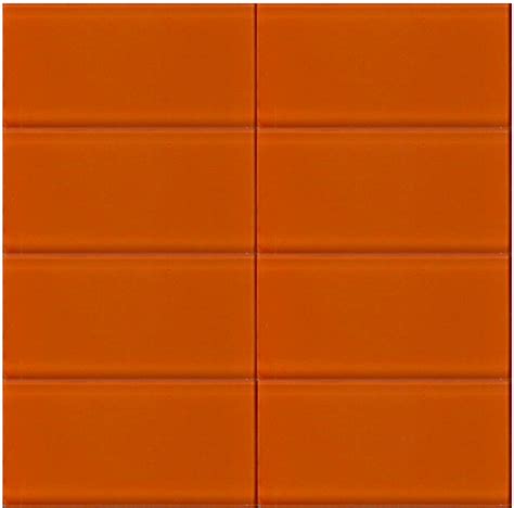 Bright Orange Glass Subway Tile In Poppy Modwalls Lush 3x6 Tile Glass Subway Tile Subway