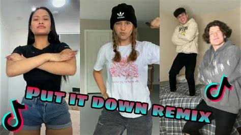 New Tik Tok Dance Trend Put It Down Remix Tik Tok 2019 Youtube